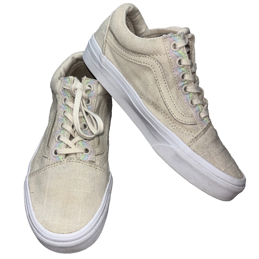 Vans Old Skool Hemp Linen Turtledove, us men 5 us woman 6.5